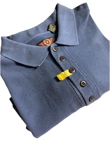 American Outpost XL Hombre Polo Pullover Azul Algodón 44” Pecho - Imagen 1 de 13