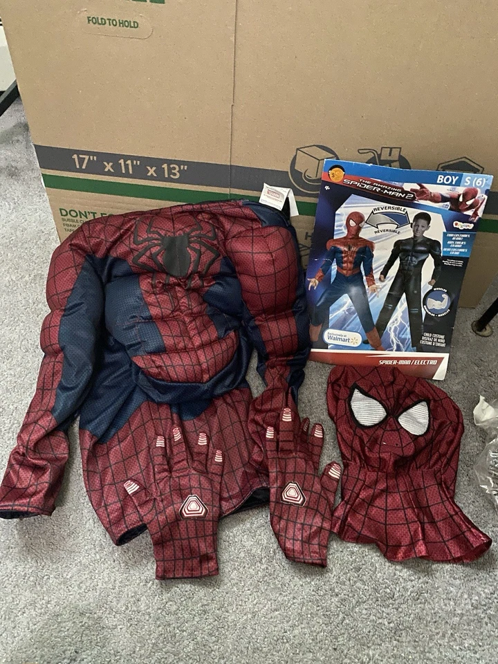 Disfraz Spiderman Reversible a Electro Muscular Acolchado Talla 8 Nuevo 7 8 Mediano Niños Foto 1 de 4
