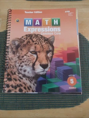 Math Expressions  Common Core Teachers Edition Grade 5 Volume 2 Houghton Mifflin - Image 1 of 2