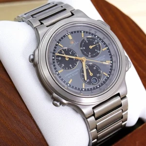 Orologio Citizen Junk Attesa Cronografo Titanio Condizione Mai Usato - Foto 1 di 24
