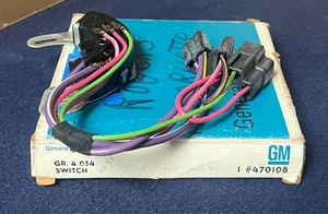Interruptor automático de seguridad/respaldo neutro Corvette - 1976-82- NOS- GM# 470108 - Imagen 1 de 4