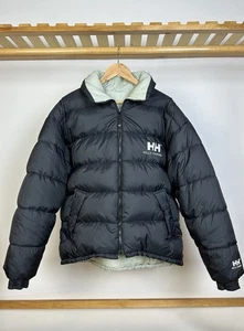 Vintage 90`s Puffer Down Jacket Helly Hansen Reversible Double-Sided Sz XL - Picture 1 of 10