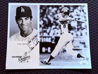 Steve Garvey Signed Autograph 8x10 Dodgers Team Photo JSA - Image 1 of 3
