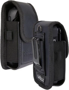 Universal Flip Phone Case, BELTRON Leather Vertical Pouch for TCL Black - Picture 1 of 8