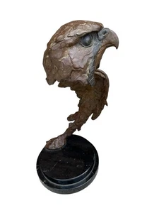 Gary Lee Price Signed Bronze Falcon Sculpture Ltd.Edition #39 of 50 13.5” Tall - Picture 1 of 16