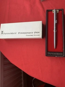 Vintage Chrome Paper mate Pen Boxed - Picture 1 of 5