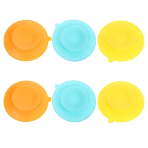 6PCS Ventose Doppia Faccia: Ventose Piastra Silicone - Stoviglie Antiscivolo - Foto 1 di 20