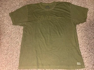 Life is Good Herren T-Shirt 2XL XXL Grün Kurzarm Schriftzug aufgenäht 100% Baumwolle - Bild 1 von 7
