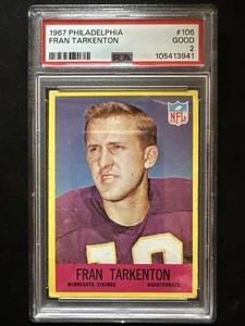Fran Tarkenton 1967 Philadelphia #106 PSA 2 - Picture 1 of 2
