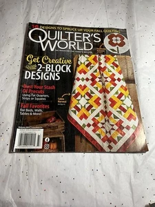 Quilters World Autumn 2023 Sunflower Autumn Cabin Harvest 2 Block Designs - Picture 1 of 4