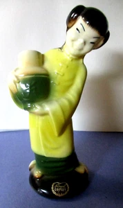 Figurine Royal Copley Pottery Ceramic Chinese Asian Oriental Lady Girl Basket - Picture 1 of 3