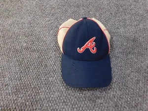 Atlanta Braves Hat Cap Nike blue Y2K vintage strapback mlb retro beige - Picture 1 of 11