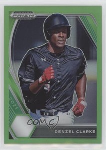 2021 Panini Prizm Draft Picks Lime Green Prizm /75 Denzel Clarke #PDP127