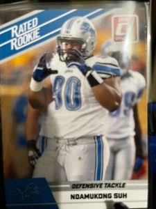 2010 Donruss #79 NDAMUKONG SUH RATED ROOKIE RC Detroit Lions Nice Card  - Bild 1 von 3