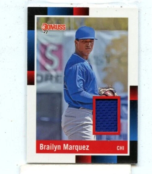 BRAILYN MARQUEZ 2022 Donruss Retro 1988 Materials Jersey Relic #R88M-BM - Image 1 of 1
