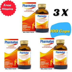 Cápsulas Pharmaton 3 X 100s con Ginseng y Selenio Potenciador Energético Rendimiento - Imagen 1 de 6