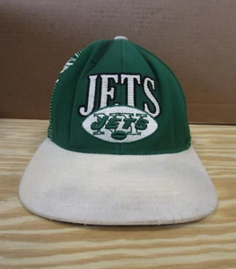 New York Jets Hat Cap Snap Back Green Vintage NFL Football Mitchell Ness Men - Picture 1 of 11