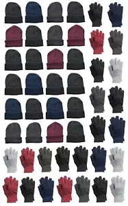 24 Pack Yacht & Smith Unisex Wholesale Bulk Winter Thermal Beanies Skull Caps - Picture 1 of 7