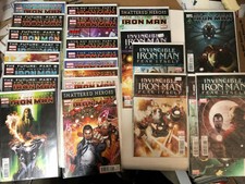 Invincible Iron Man comic lot 502-504 506-508 510-515 517-527 nm bag boarded