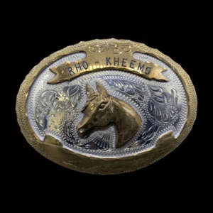 Vintage Belt Buckle Horse Head - Picture 1 of 7
