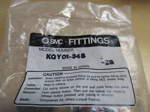 Lot of 14 SMC KQY01-34S Male Run Tee 1/8" Tube x2 To 1/8 NPT - Picture 1 of 7