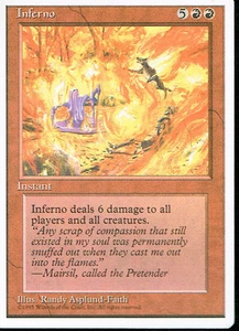 MAGIC THE GATHERING 4A EDICIÓN RED INFERNO ex - Imagen 1 de 1