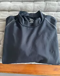 REEBOK Play Dry Mock Neck Base Layer Compression Shirt Long Sleeve 2XL Pre-Owned - Picture 1 of 5