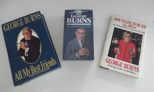 Lot Of 3 George Burns Collectibles: 2 Books 1 VHS Tape - Foto 1 di 14