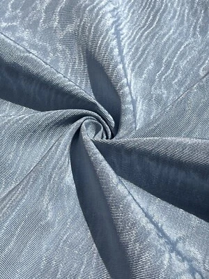 Tela Moire de seda azul claro, telas textiles de lujo, tela interior por 2 metros Foto 1 de 4