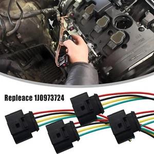 4 Pack Ignition Coil Connector Wiring W/Terminals for Audi A4 VW 1J0973724 - Picture 1 of 16