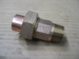 NUOVO NIBCO 733-4 3/4" NPT BRONZO FUSO /3/4" TUBO RAME UNIONE P9821 - Foto 1 di 4