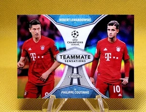 2019-20 Topps Chrome Champions League Lewandowski/Coutinho Teammate Sensations - Imagen 1 de 2