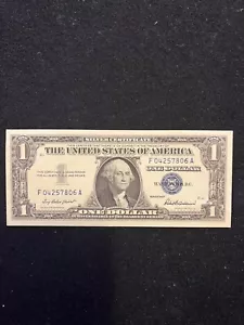 One Dollar 1957 Silver Certificate Bill Blue Seal United States Circulated - Picture 1 of 2