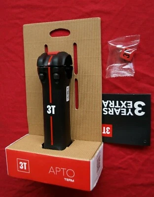 3T Apto Team Stem120mm Aero Road Gravel Black Red Titanium Bolts NEW SRP £100 - Image 1 of 4