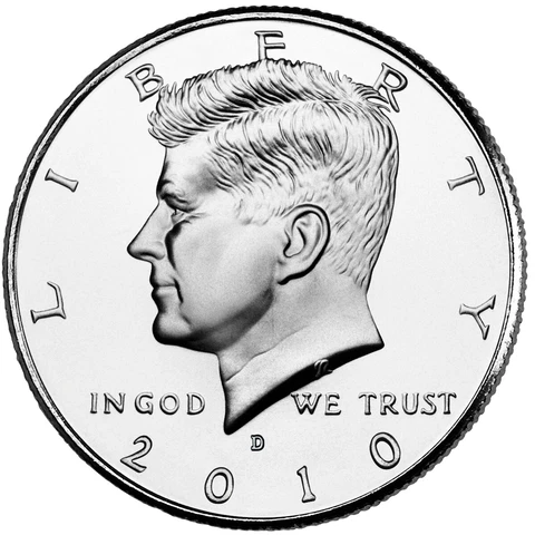 2010 P&D JOHN F. KENNEDY HALF DOLLAR /(2 Coin Set UNCIRCULATED) FROM MINT ROLLS Cover