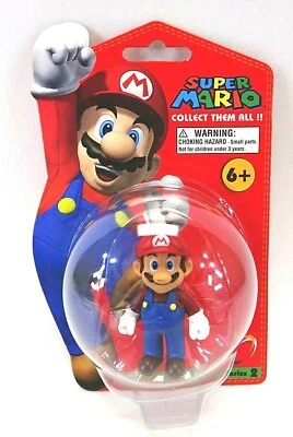 NIB 2009 Super Mario Mini Figure Collection Series 2 Mario FACTORY SEALED 6+ - Image 1 of 3