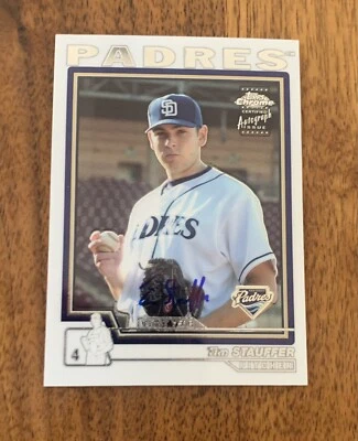 2004 Topps Chrome Tim Stauffer #241 Rookie Auto RC - Image 1 of 2