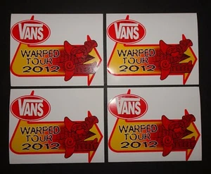 4 AUTHENTISCHE VANS SCHUHE WARPED TOUR 2012 AUFKLEBER / ABZIEHBILDER #8 - Bild 1 von 1