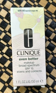Clinique Even Better Makeup Board Spectrum WN 80 beige tawnied, campo di protezione solare 15, 1 oncia nuovo - Foto 1 di 2
