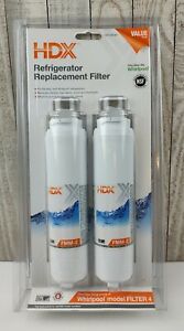 HDX Refrigerator Water Filter FMM-2 Replacement Fits Whirlpool Maytag (2 pack)