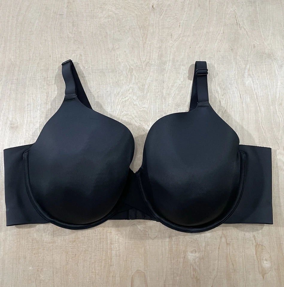 Sujetador Cacique con aros ligeramente forrado cobertura completa talla 44DD negro Foto 1 de 4