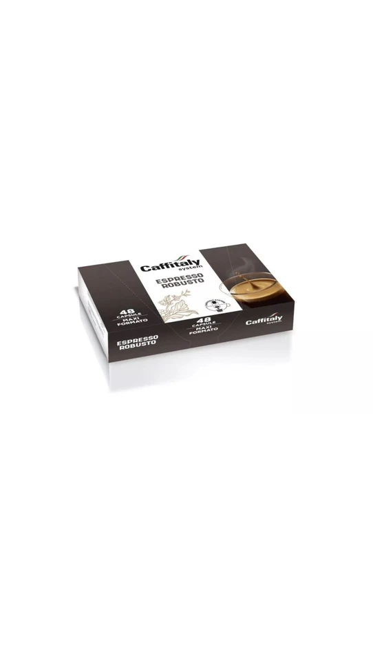 96 Capsule Caffè Caffitaly Espresso Robusto - Capsule Originali Caffitaly - Immagine 1 di 1