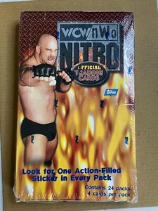 1999 Topps WCW Nitro 24 Pack Sealed Box - 4 Card/1 Sticker - Retail - Bild 1 von 4