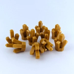 10 Lego Power Miners Crystals in Rare Pearl Gold - Picture 1 of 9