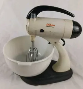 Vintage Sunbeam Mixmaster Standmixer mit Schüsseln FUNKTIONIERT! - Bild 1 von 5