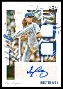 2020 DIAMOND KINGS JERSEY AUTO Dustin May Auto Los Angeles Dodgers #RR6 - Picture 1 of 2