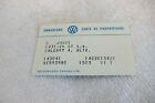 1972 Volkswagen Karmann Ghia Coupé usine carte de propriétaire originale carte d'identité du consommateur