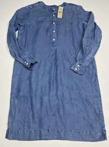 Ann Taylor Loft Chambray blaues Hemdkleid, Größe Petite Extra Small PXS neu - Bild 1 von 10