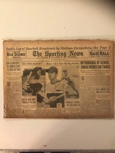 THE SPORTING NEWS NEWSPAPER May. 4 1939 - Picture 1 of 1