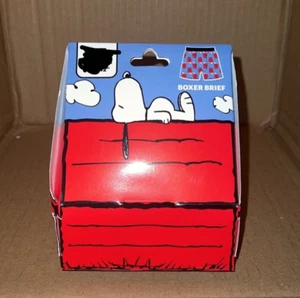Snoopy Dog House Boxer Brief Peanuts Charlie Brown MENS SIZE S M L XL NEW - Picture 1 of 1